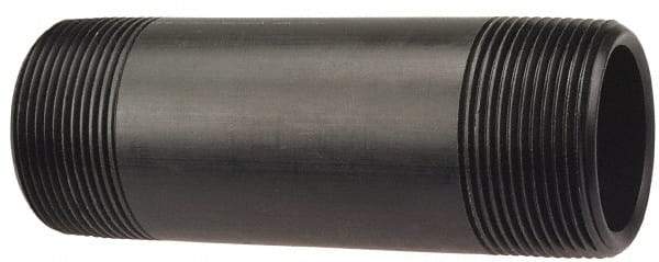NIBCO - 2" Pipe, 5" Long PVDF Threaded Plastic Pipe Nipple - Schedule 80, Red - Apex Tool & Supply
