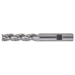 ‎1″ × 1″ × 1-1/2″ × 4″ RHS / RHC Solid Carbide 3-Flute Square End High-Performance Roughing End Mill - Bright