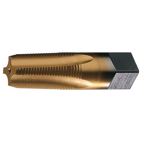 ‎1/4-18 NPT 4 Flute Taper Pipe HSS Medium Hook Taper Pipe Tap- Bright - Exact Industrial Supply