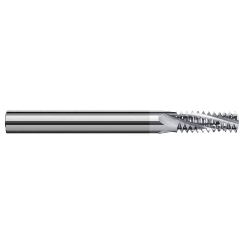 ‎0.3050″ Cutter Diameter × 0.7500″ (3/4″) Length of Cut Carbide Multi-Form 7/16″-14 Thread Milling Cutter, 4 Flutes, TiB2 Coated - Exact Industrial Supply