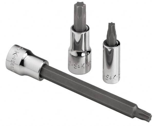 SK - 1/4" Drive, T8 Hand Torx Bit Socket - Apex Tool & Supply