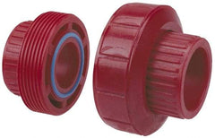 NIBCO - 2" PVDF Plastic Pipe Socket Union - Schedule 80, S x S End Connections - Apex Tool & Supply