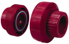 NIBCO - 3/4" PVDF Plastic Pipe Threaded Union - Schedule 80, FIPT x FIPT End Connections - Apex Tool & Supply