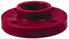 NIBCO - 2" Pipe, 6" OD, PVDF Socket Pipe Flange - Schedule 80, Red - Apex Tool & Supply