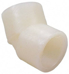 NIBCO - 1/2" PVDF Plastic Pipe 45° Elbow - Schedule 80, S x S End Connections - Apex Tool & Supply