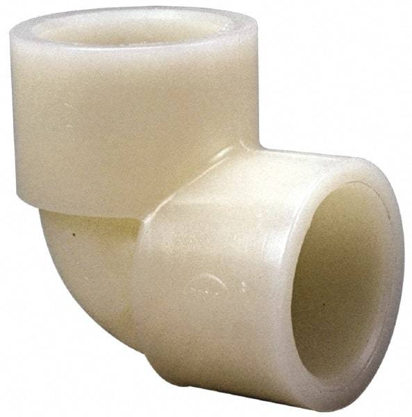 NIBCO - 3/4" PVDF Plastic Pipe 90° Elbow - Schedule 80, S x S End Connections - Apex Tool & Supply