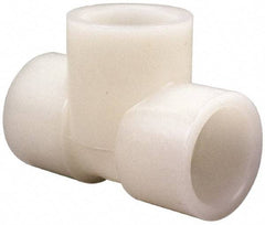 NIBCO - 6" PVDF Plastic Pipe Fitting - S x S x S End Connections - Apex Tool & Supply