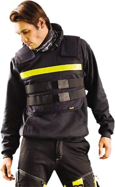 OccuNomix - One Size Fits Most, Porban Blue Cooling Vest - 36 to 54" Chest, Hook & Loop Front, Cotton - Apex Tool & Supply
