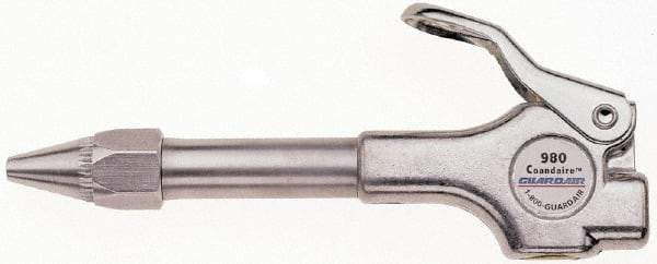 Guardair - 120 Max psi Venturi Nozzle Thumb Lever Blow Gun - 1/4 NPT, Aluminum - Apex Tool & Supply