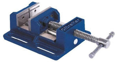 Gibraltar - 4" Jaw Opening Capacity x 1-1/2" Throat Depth, Horizontal Drill Press Vise - 4" Wide Jaw, Stationary Base, Standard Speed, 7-9/16" OAL x 2-7/8" Overall Height, Cast Iron - Apex Tool & Supply