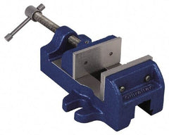 Gibraltar - 1-1/2" Jaw Opening Capacity x 1" Throat Depth, Horizontal Drill Press Vise - 1-3/4" Wide Jaw, Stationary Base, Standard Speed, 4-1/2" OAL, Cast Iron - Apex Tool & Supply
