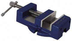 Gibraltar - 4-1/2" Jaw Width, 4" Jaw Opening Capacity, Horizontal Stationary Machine Vise - Manual Operation, 1 Station, 11-1/2" Long x 2-3/8" High x 1-1/4" Deep, 1-1/4" Jaw Height - Apex Tool & Supply