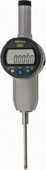 Mitutoyo - 0 to 2" Range, 0.0005" Graduation, Electronic Drop Indicator - Flat Back, Accurate to 0.0016", English & Metric System, LCD Display - Apex Tool & Supply