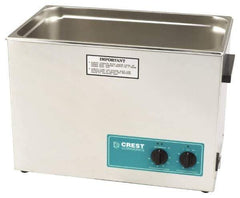 CREST ULTRASONIC - Bench Top Water-Based Ultrasonic Cleaner - 7 Gal Max Operating Capacity, Stainless Steel Tank, 368.3mm High x 533.4mm Long x 323.85mm Wide, 117 Input Volts - Apex Tool & Supply