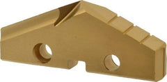Allied Machine and Engineering - 2-9/32" Diam x 5/16" Thick, Seat Code 4, 132° Included Angle Spade Drill Insert - TiN Coated, High Speed Steel, Series GEN2 T-A - Apex Tool & Supply