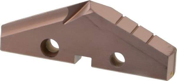 Allied Machine and Engineering - 2-17/32" Diam x 5/16" Thick, Seat Code 4, 132° Included Angle Spade Drill Insert - AM200 Coated, Cobalt, Grade Super Cobalt, Series GEN2 T-A - Apex Tool & Supply