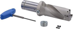 Iscar - 3-3/4" Max Drill Depth, 2xD, 1-7/8" Diam, Indexable Insert Drill - 2 Inserts, 1-1/2" Shank Diam, Straight Shank - Apex Tool & Supply