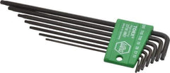 Wiha - 7 Piece T6 to T20 Flag-Style Torx Key Set - T6, T7, T8, T9, T10, T15, T20 Torx Size - Apex Tool & Supply