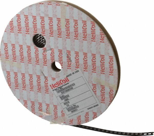 Heli-Coil - #8-32 UNC, 0.164" OAL, Free Running Helical Insert - 3-1/2 Free Coils, Tanged, 304 Stainless Steel, 1D Insert Length - Apex Tool & Supply