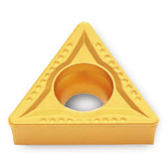 Turning Insert:  TCMT32.52MT TT5100,  Solid Carbide TiCN, Al2O3 & TiN Finish,  Neutral,  0.6500″ Long,  3/8″ Inscribed Circle,  0.0310″ Corner Radius,  60.0 &deg N/A Triangle,  Series  TCMT
