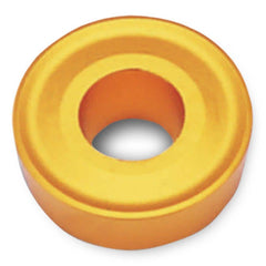 Turning Insert:  RCMX120400 TT5100,  Solid Carbide TiCN, Al2O3 & TiN Finish,  Neutral,  0.4720″ Long,  0.2360″ Corner Radius,  N/A Round,  Series  RCMX