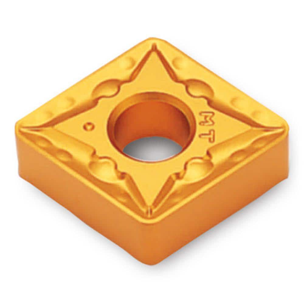 Turning Insert:  CNMG431MT TT5100,  Solid Carbide TiCN, Al2O3 & TiN Finish,  Neutral,  0.5080″ Long,  1/2″ Inscribed Circle,  0.0160″ Corner Radius,  80.0 &deg N/A Diamond,  Series  CNMG