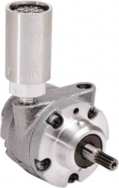 Gast - 0.45 hp Reversible Hub Air Actuated Motor - 0:00 Gear Ratio, 6,000 Max RPM, 0.96" Shaft Length, 3/8" Shaft Diam - Apex Tool & Supply