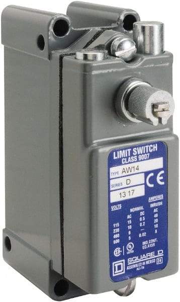 Square D - SPDT, NC/NO, 600 VAC, Screw Terminal, Rotary Head Actuator, General Purpose Limit Switch - 1, 2, 4, 12, 13 NEMA Rating, IP65 IPR Rating, Surface Mount - Apex Tool & Supply