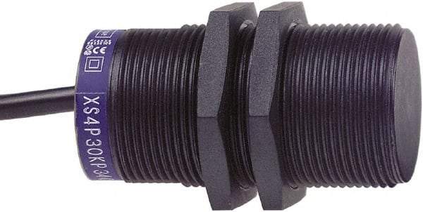 Telemecanique Sensors - NPN, PNP, NC, 15mm Detection, Cylinder, Inductive Proximity Sensor - 2 Wires, IP68, 24 to 240 VAC/VDC @ 50/60 Hz, M30x1.5 Thread, 62mm Long - Apex Tool & Supply