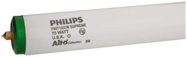 Philips - 75 Watt Fluorescent Tubular Single Pin Lamp - 4,100°K Color Temp, 5,000 Lumens, T12, 12,000 hr Avg Life - Apex Tool & Supply