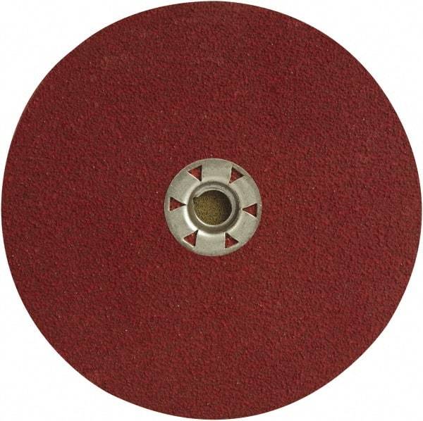 DeWALT - 7" Diam 5/8-11 Threaded Hole 36 Grit Fiber Disc - Coarse Grade, Ceramic, 8,700 Max RPM - Apex Tool & Supply