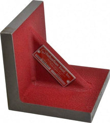 Suburban Tool - 5" Wide x 5" Deep x 5" High Cast Iron Machined Angle Plate - Standard Plate, Flat Surface, Single Web, 11/16" Thick, Single Plate - Apex Tool & Supply
