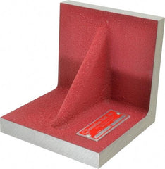 Suburban Tool - 5" Wide x 5" Deep x 5" High Cast Iron Precision-Ground Angle Plate - Standard Plate, Flat Surface, Single Web, 11/16" Thick, Single Plate - Apex Tool & Supply