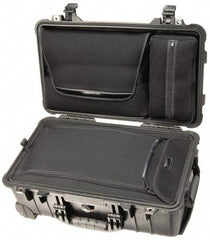 Pelican Products, Inc. - 13-13/16" Wide x 13-13/16" Deep x 9" High, Clamshell Hard Case - Black, Plastic - Apex Tool & Supply