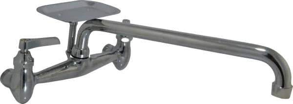 B&K Mueller - Spout with Soap Dish, Two Handle Design, Chrome, Industrial and Laundry Faucet - Lever Handle - Apex Tool & Supply