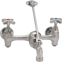B&K Mueller - Standard, Two Handle Design, Chrome, Industrial and Laundry Faucet - Cross Handle - Apex Tool & Supply