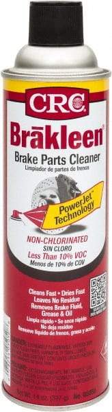CRC - Low VOC Nonchlorinated Brake Parts Cleaner - 20 oz Aerosol Can, -100° F Freezing Point - Apex Tool & Supply