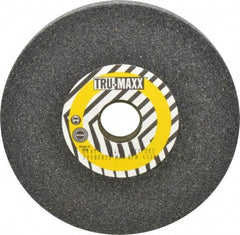 Tru-Maxx - 46 Grit Aluminum Oxide Bench & Pedestal Grinding Wheel - 6" Diam x 1" Hole x 1/2" Thick, 4138 Max RPM, O Hardness, Coarse Grade , Vitrified Bond - Apex Tool & Supply