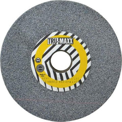 Tru-Maxx - 36 Grit Aluminum Oxide Bench & Pedestal Grinding Wheel - 6" Diam x 1" Hole x 3/4" Thick, 5410 Max RPM, O Hardness, Very Coarse Grade , Vitrified Bond - Apex Tool & Supply