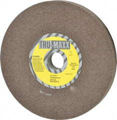 Tru-Maxx - 60 Grit Aluminum Oxide Bench & Pedestal Grinding Wheel - 7" Diam x 1" Hole x 3/4" Thick, 3600 Max RPM, O Hardness, Medium Grade , Vitrified Bond - Apex Tool & Supply