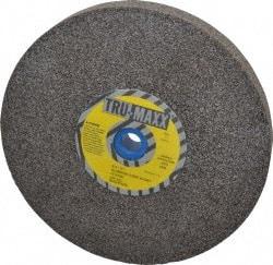 Tru-Maxx - 46 Grit Aluminum Oxide Bench & Pedestal Grinding Wheel - 8" Diam x 1" Hole x 1" Thick, 3600 Max RPM, O Hardness, Coarse Grade , Vitrified Bond - Apex Tool & Supply