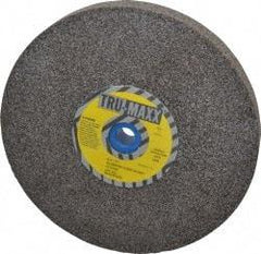 Tru-Maxx - 46 Grit Aluminum Oxide Bench & Pedestal Grinding Wheel - 8" Diam x 1" Hole x 1" Thick, 3600 Max RPM, O Hardness, Coarse Grade , Vitrified Bond - Apex Tool & Supply