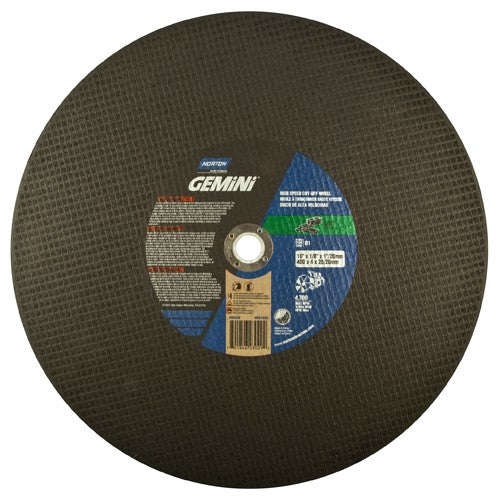 16″ × 1/8″ × 1″ Concrete High Speed Cut-Off Wheel Type 01 Straight Silicon Carbide - Apex Tool & Supply