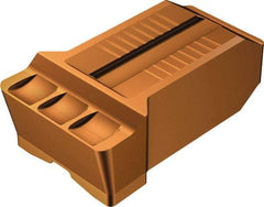 Sandvik Coromant - RN123 GR Grade 1125, 15mm Cutting Width Carbide Grooving Insert - Neutral, 1.2mm Corner Radius, TiAlN Finish - Apex Tool & Supply