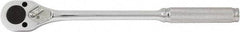 Paramount - 3/8" Drive Pear Head Standard Ratchet - Chrome Finish, 11" OAL, 24 Gear Teeth, Standard Head - Apex Tool & Supply