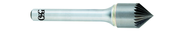 1/2" Size - 1/4" Shank - 82° Single Flute Countersink - Apex Tool & Supply