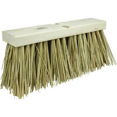 16″ Street Broom, 6-1/4″ Trim Length, Natural Palmyra Fill - Apex Tool & Supply