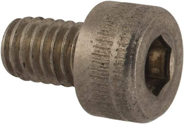 Holo-Krome - M4x0.70 Metric Coarse Hex Socket Drive, Socket Cap Screw - Grade Austenitic A4 Stainless Steel, Uncoated, Fully Threaded, 6mm Length Under Head - Apex Tool & Supply