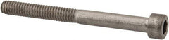 Holo-Krome - #8-32 UNC Hex Socket Drive, Socket Cap Screw - Grade 18-8 Stainless Steel, Uncoated, Partially Threaded, 1-3/4" Length Under Head - Apex Tool & Supply