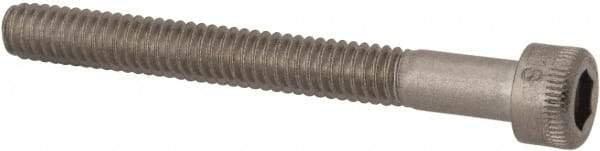 Holo-Krome - #8-32 UNC Hex Socket Drive, Socket Cap Screw - Grade 18-8 Stainless Steel, Uncoated, Partially Threaded, 1-1/2" Length Under Head - Apex Tool & Supply